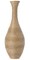 38-inch Tall Artificial Rattan Floor Vase in Elegant Beige - Statement Piece for Living Room Decor, Entryway, or Hallway - Versatile Home Accent for Dried or Silk Floral Arrangements